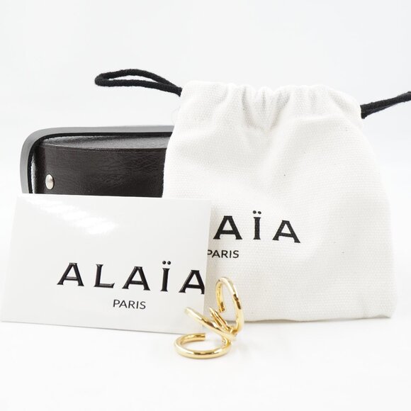 Alaia Jewelry - Alaia Small 3 Hoop Multi-Ring Loop Earcuffs in Gold Brass With Clip Closure NWT
